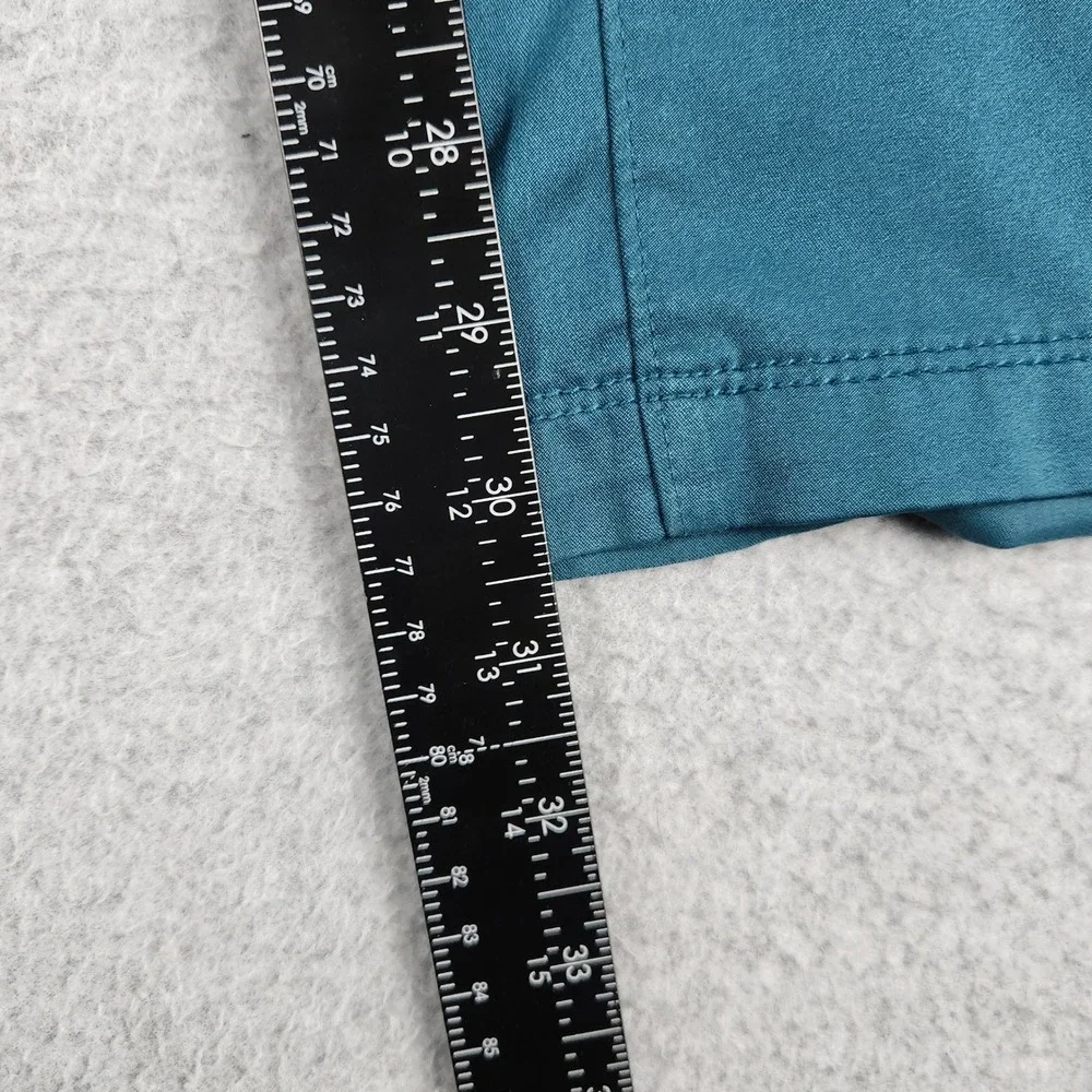 HH Works Scrub Pants Mens L Teal‎ Rebecca Cargo Drawstring Waist Stretch Medical